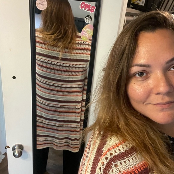 Torrid Duster Cardigan Crochet 1x size 14 - size 16 NWT - Picture 5 of 7